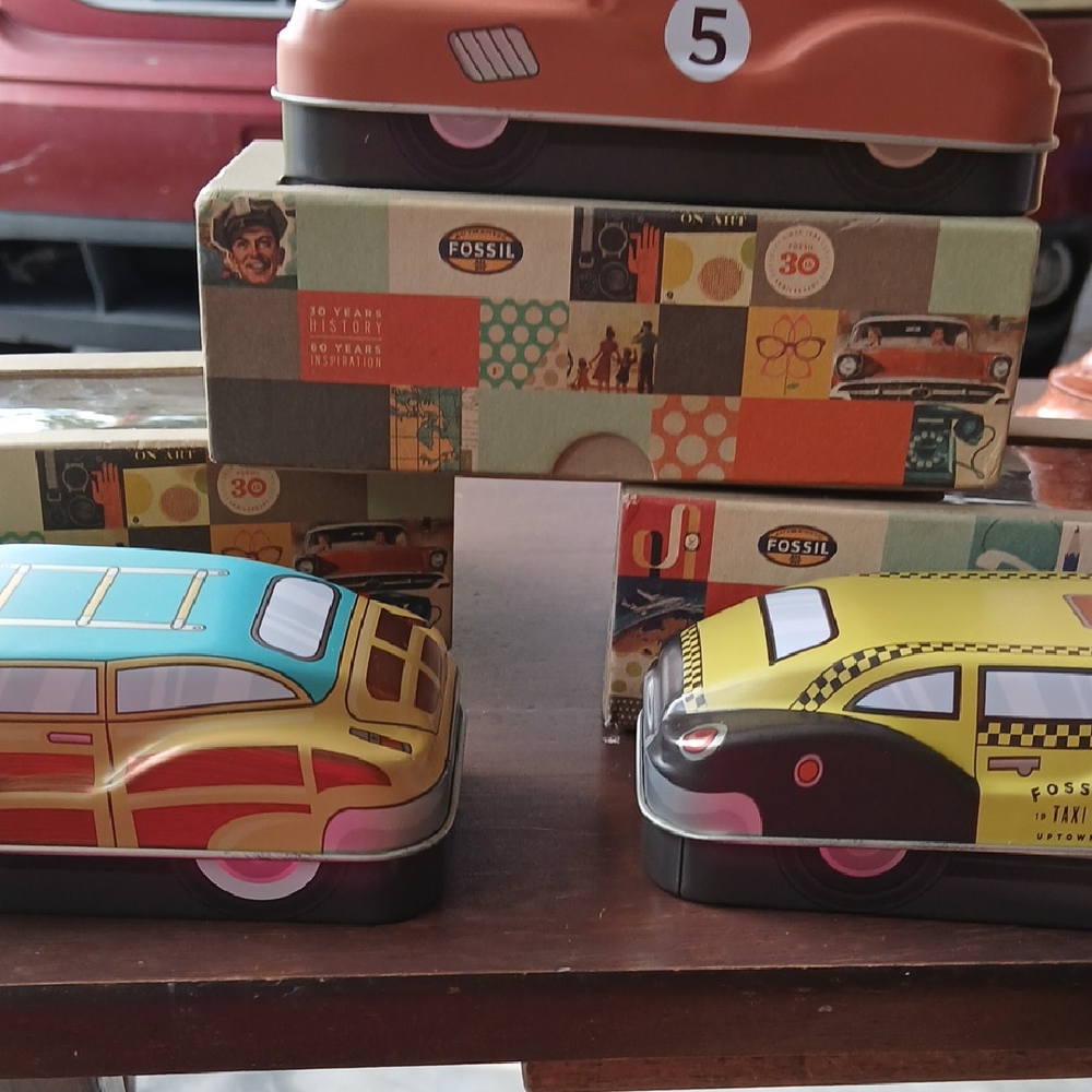 Fossil Vintage Toy Car Collection - Orange, Blue, Yellow